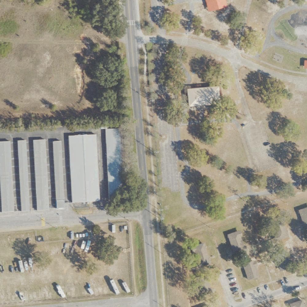 Aerial view of Lexington Terrace Community Center and Regional Park