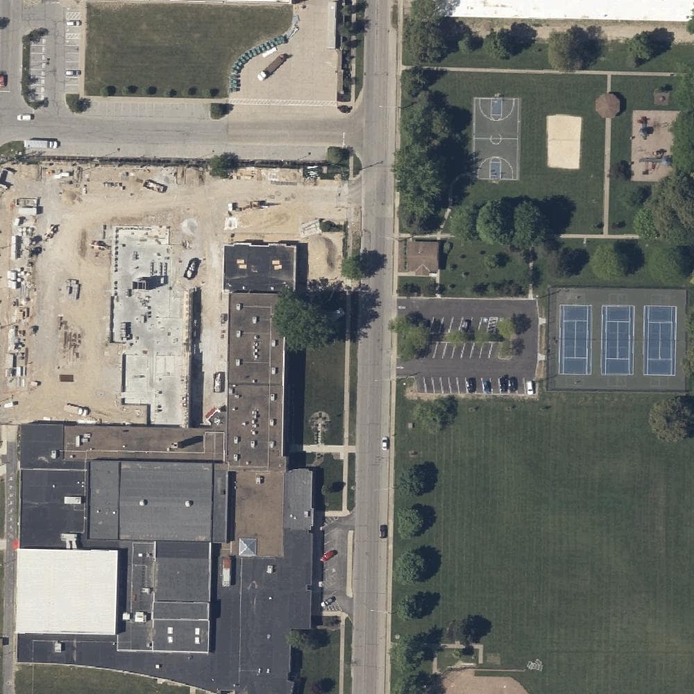 Aerial view of Linden Park