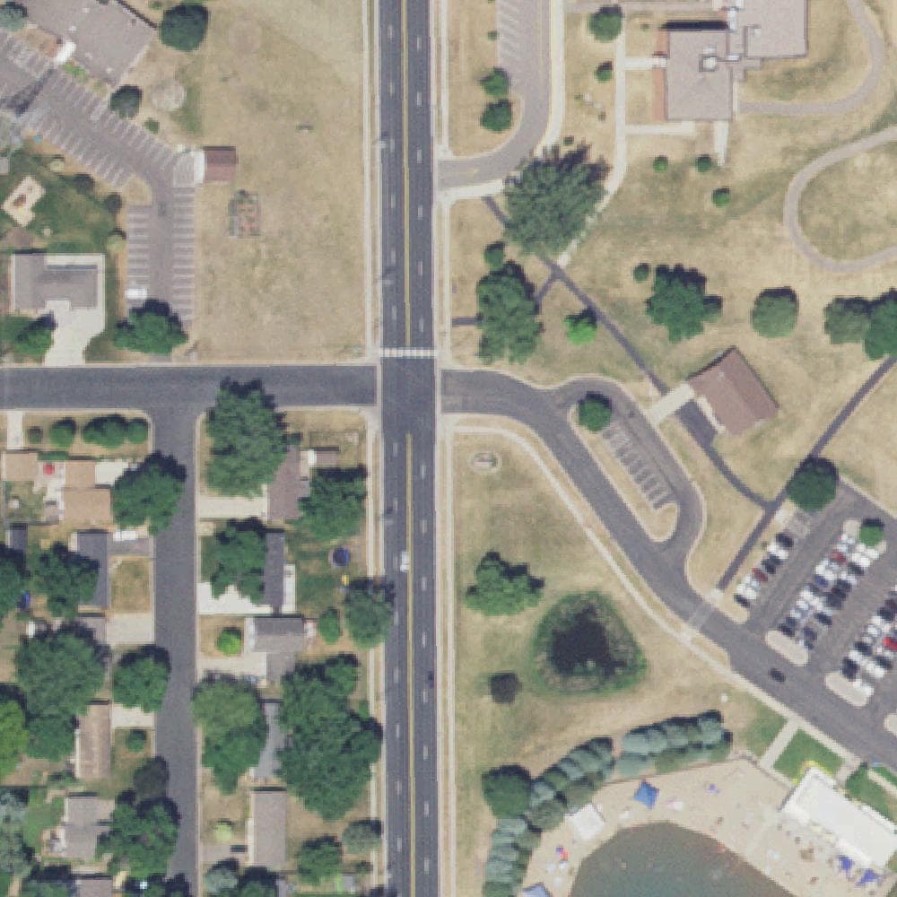 Aerial view of Lions Park
