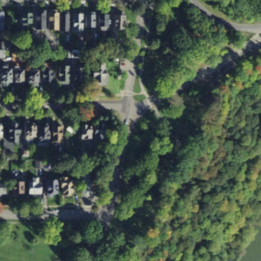 Aerial view of Maplewood Park