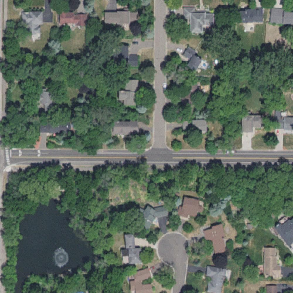 Aerial view of Marie Park