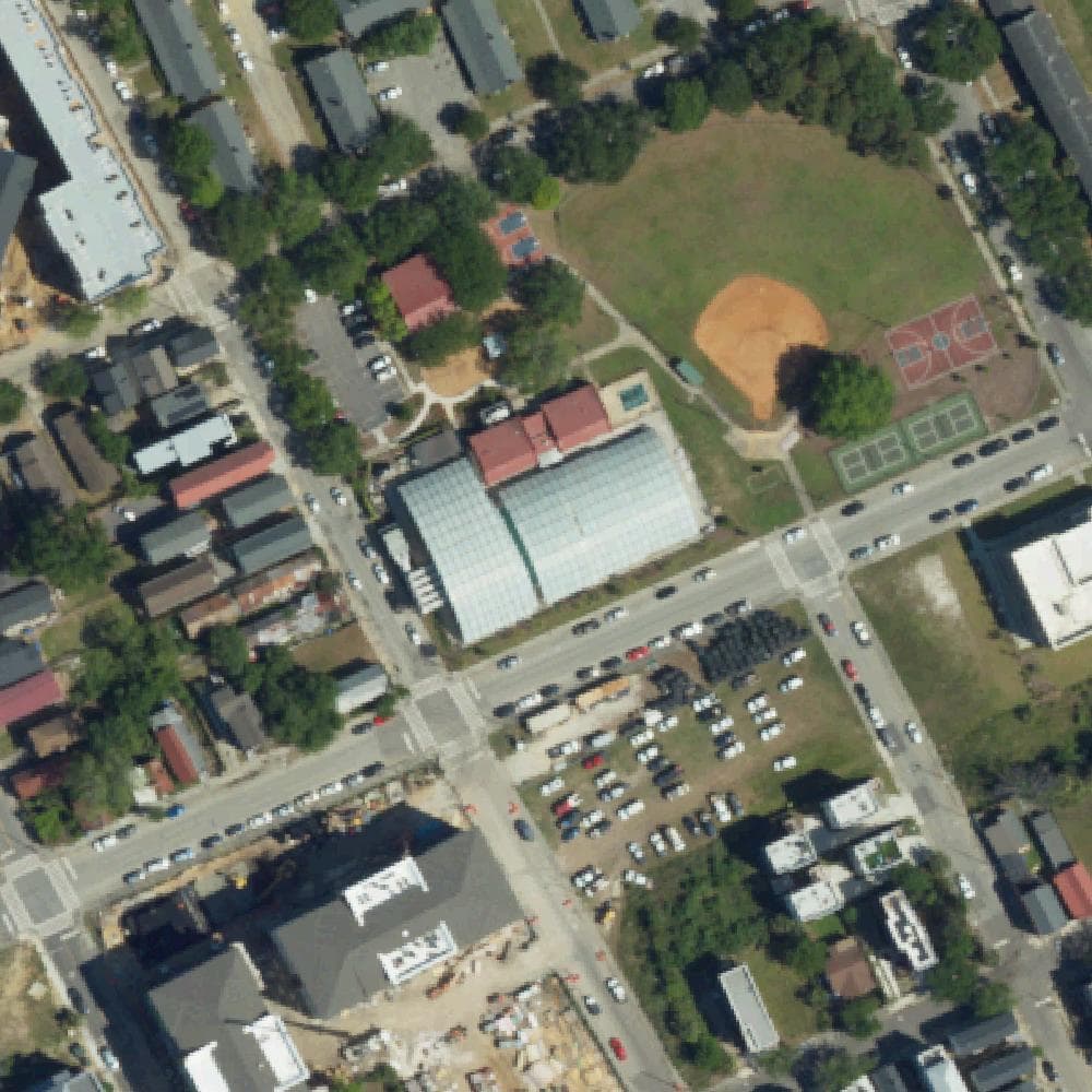 Aerial view of Martin Park