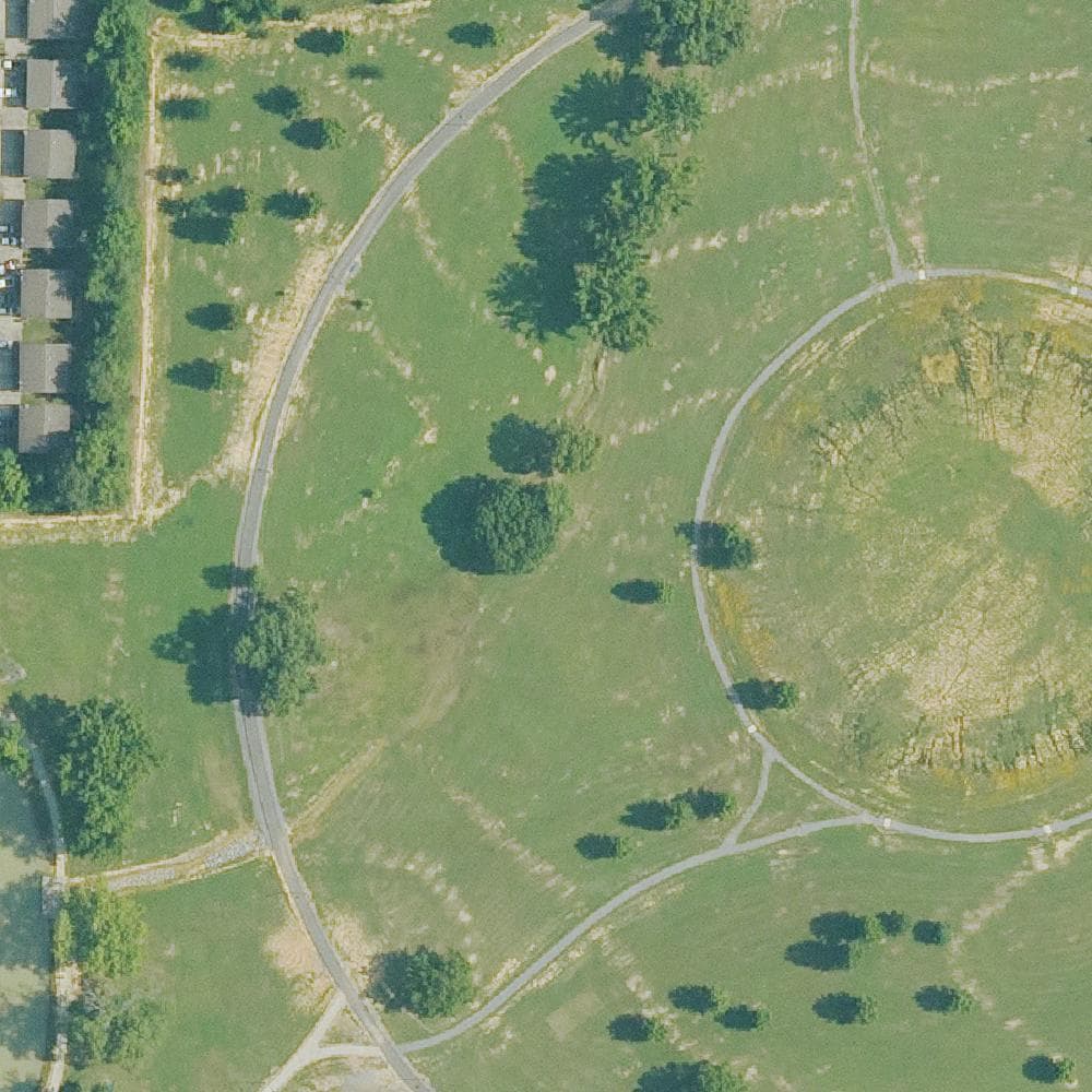 Aerial view of Matthews Park