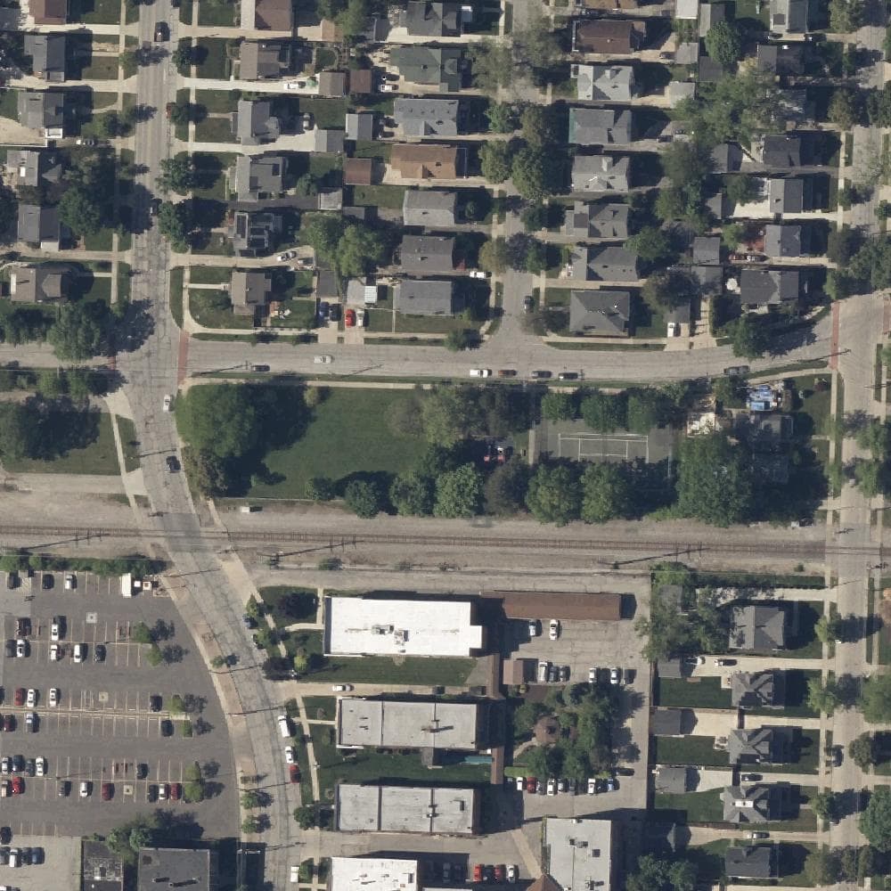 Aerial view of Merl Park