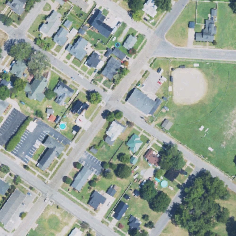Aerial view of Mitchell Nance Athletic Complex
