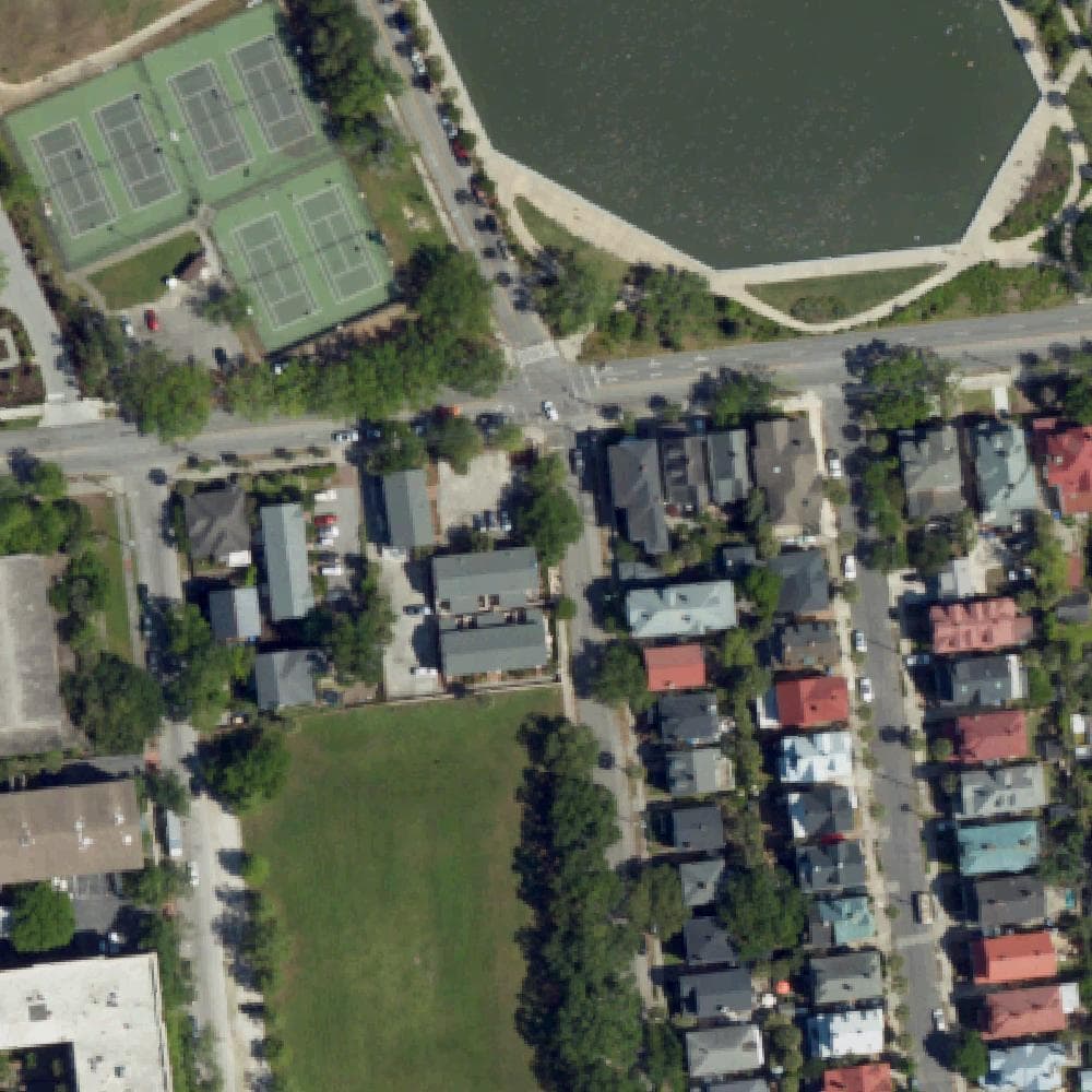 Aerial view of Moultrie Playground
