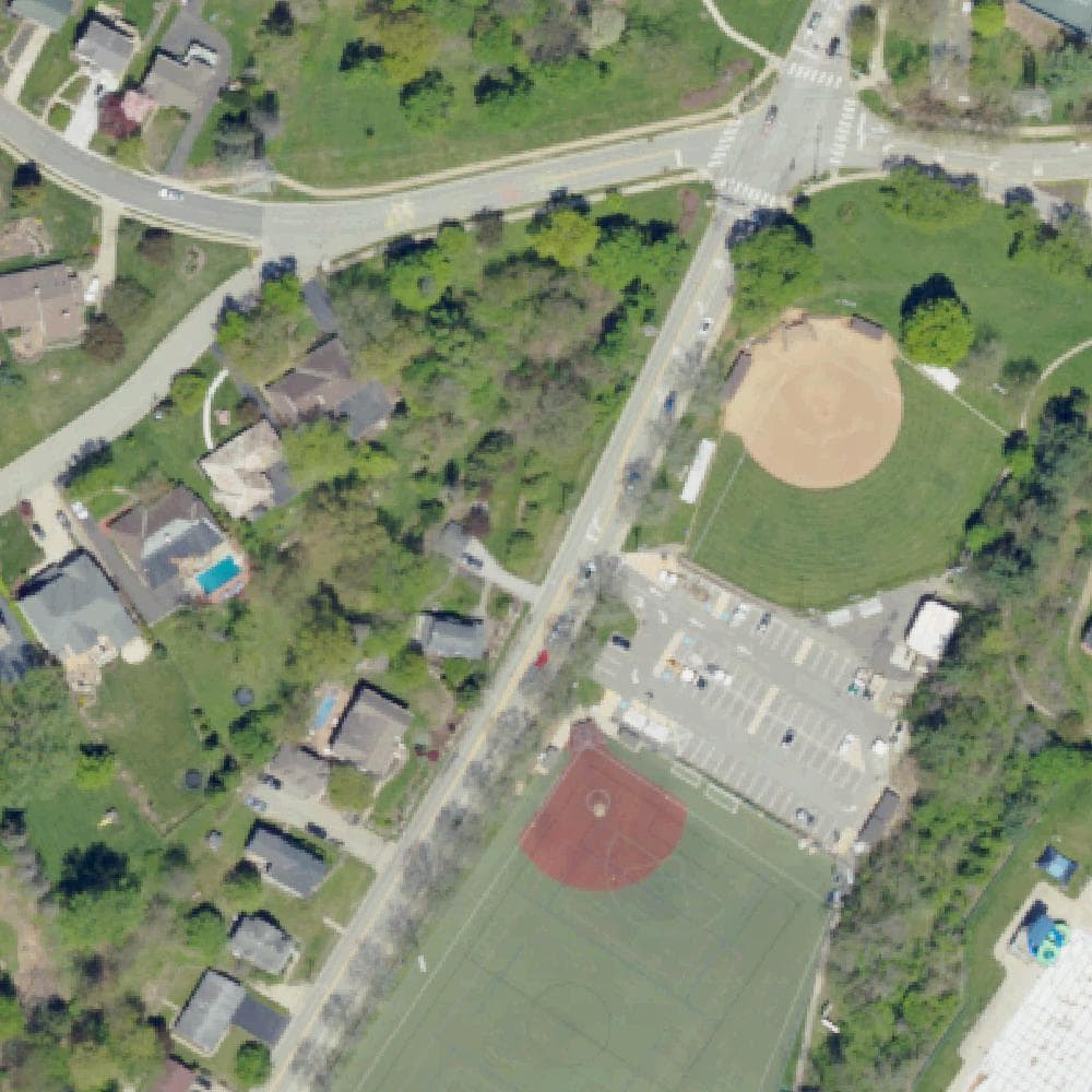 Aerial view of Mt. Lebanon Racket Center