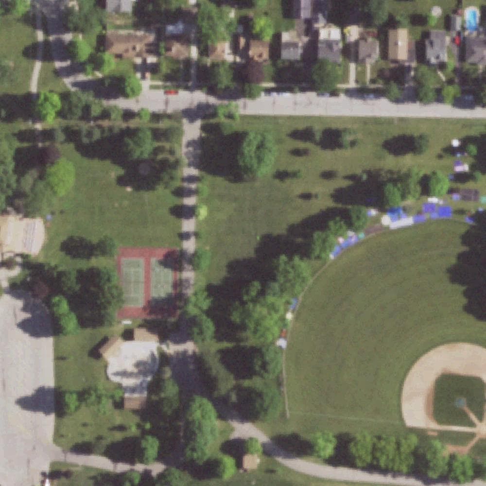Aerial view of Nixon Park