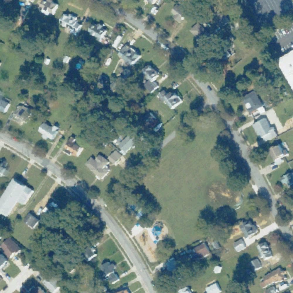 Aerial view of North Foxhall Park & Playground