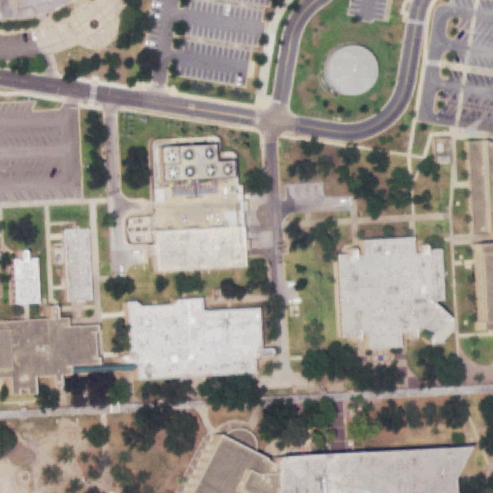 Aerial view of Orville I. Cox Tennis Center