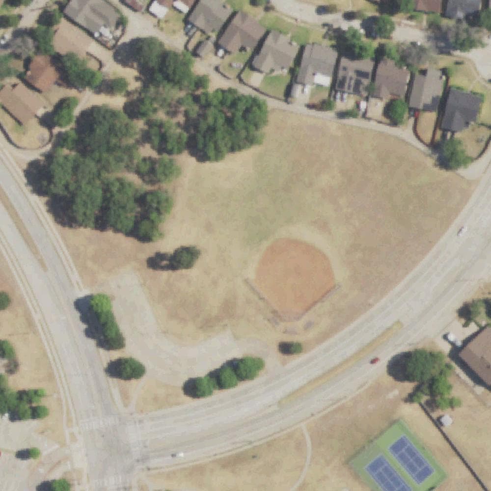 Aerial view of Park in the Woods Park