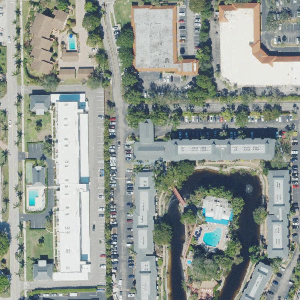 Aerial view of Park Shore Resort