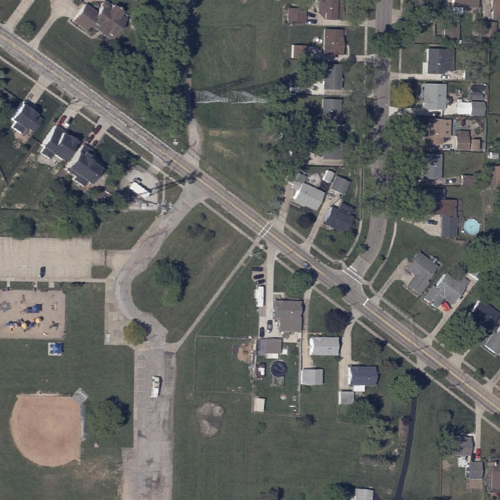 Aerial view of Parknoll Park