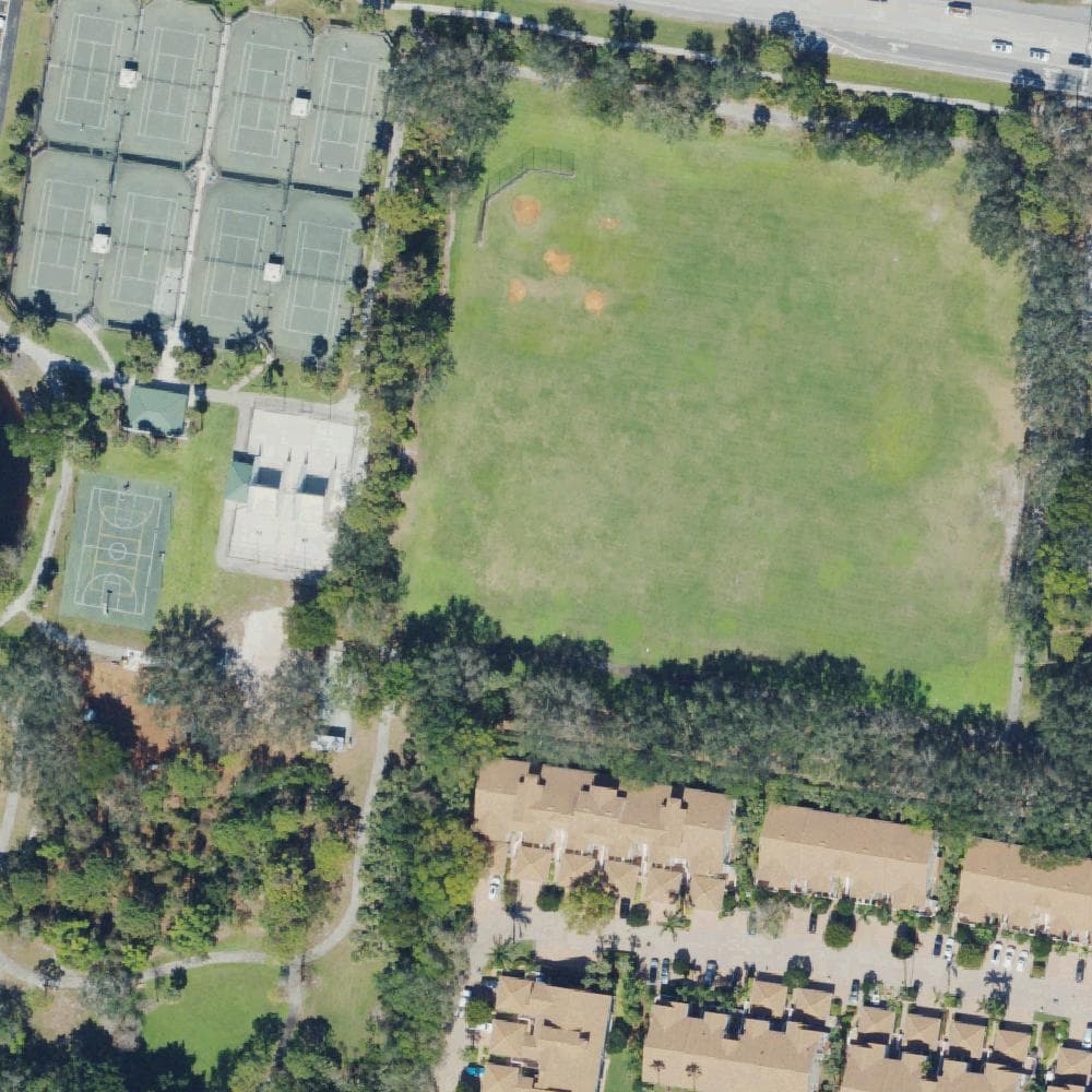 Aerial view of Pelican Bay Community Park