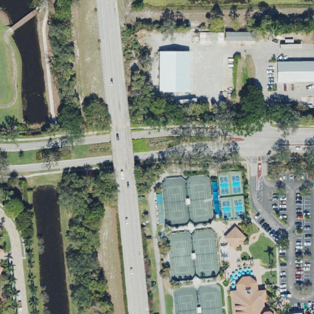 Aerial view of Pelican Marsh