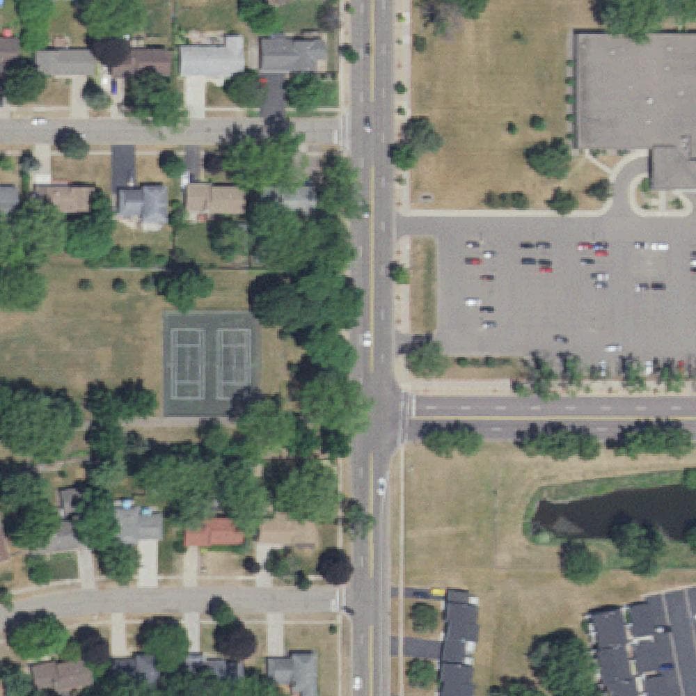 Aerial view of Pennock Park