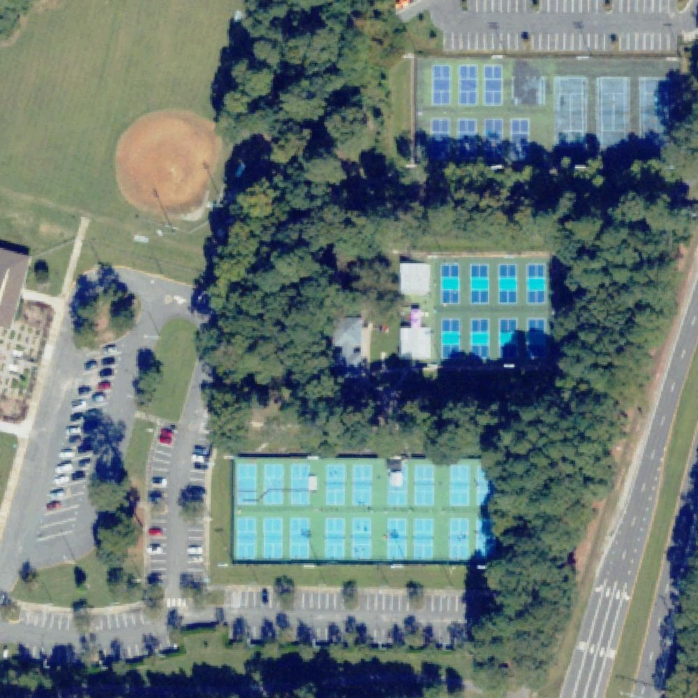 Aerial view of Pickleball Virginia Beach