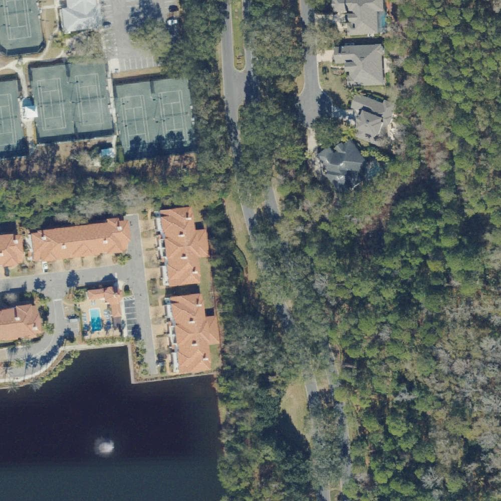 Aerial view of Queen's Harbour Yacht and Country Club