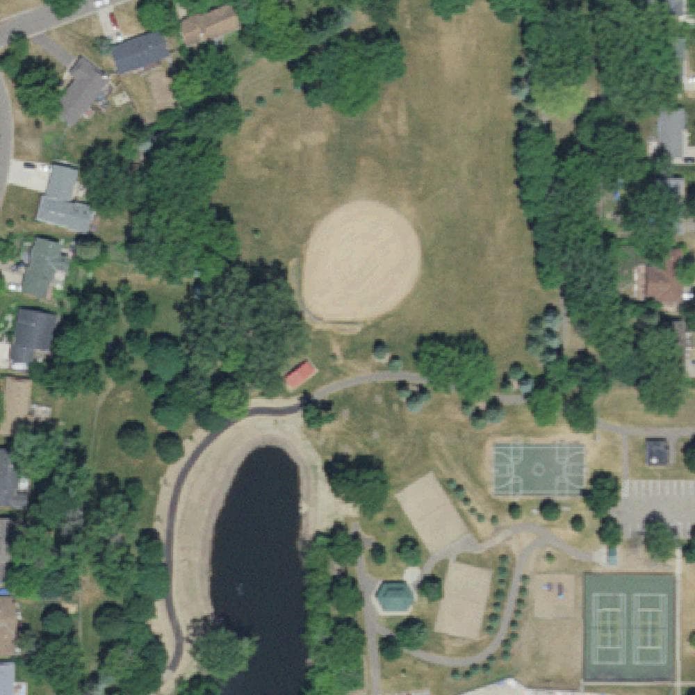Aerial view of Redwood Park
