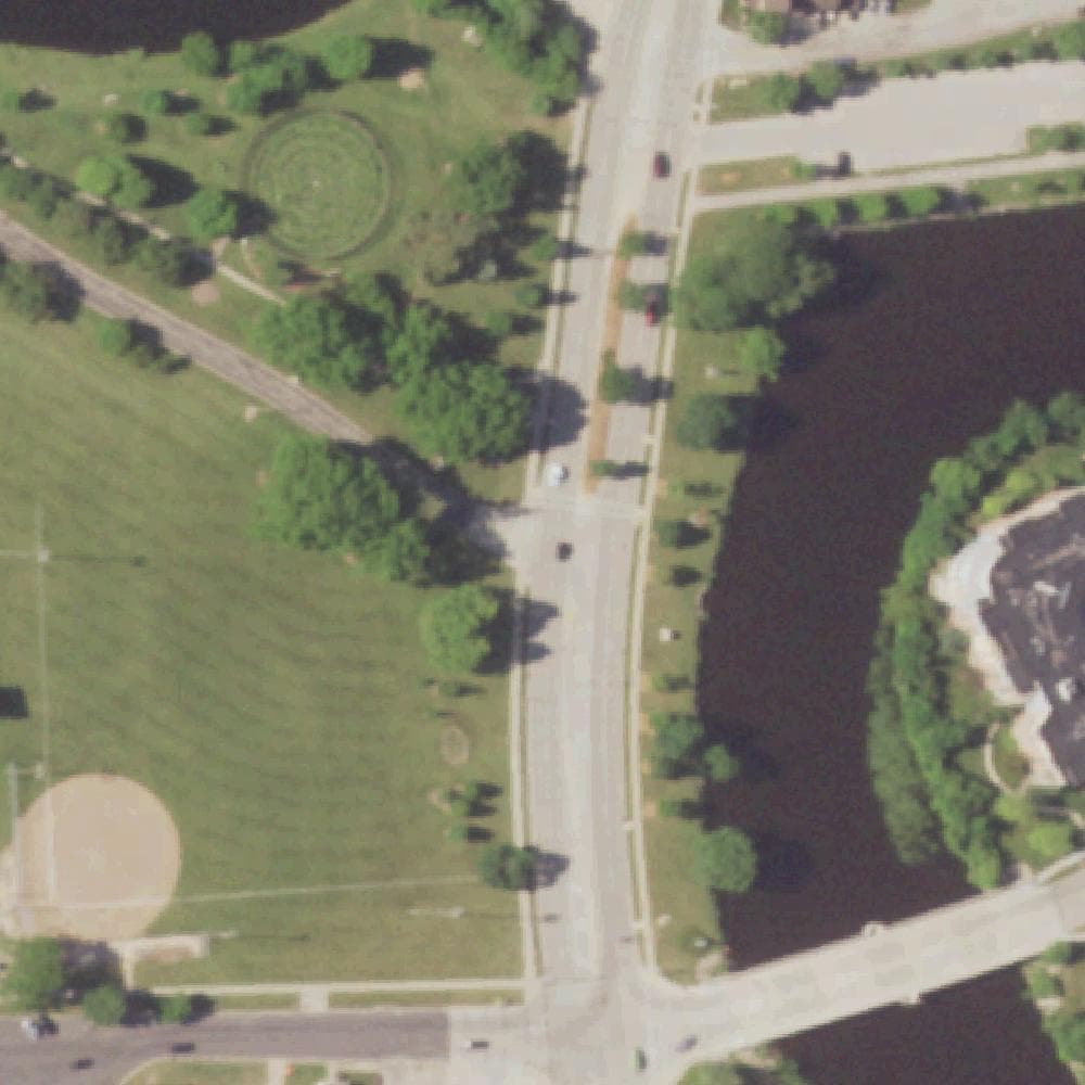 Aerial view of Regner Park
