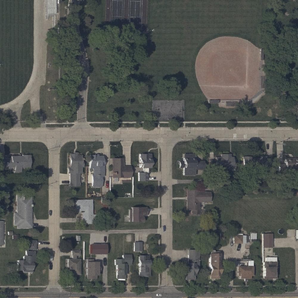 Aerial view of Ruihley Park
