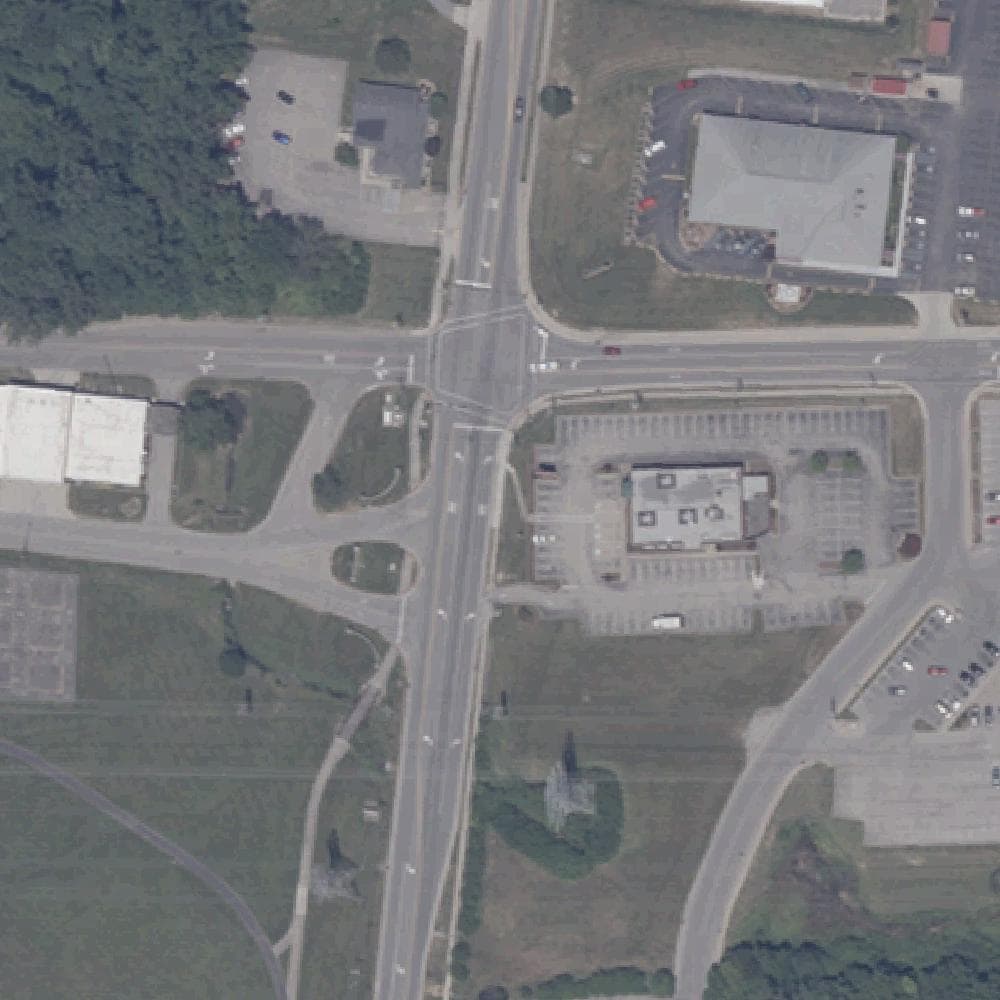 Aerial view of Sam Peden Community Park