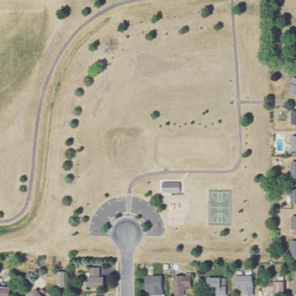 Aerial view of Scenic Heights Park