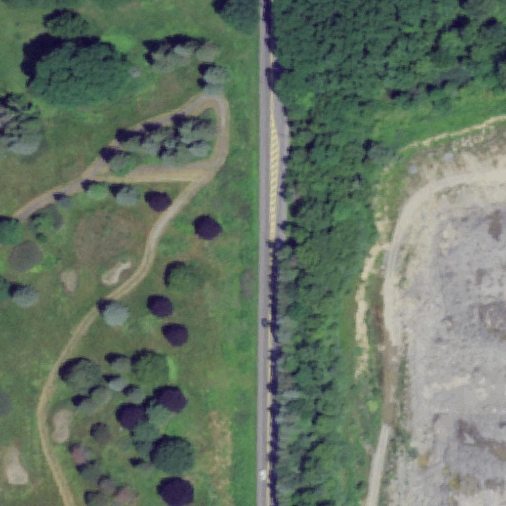 Aerial view of Shadow Pines Park