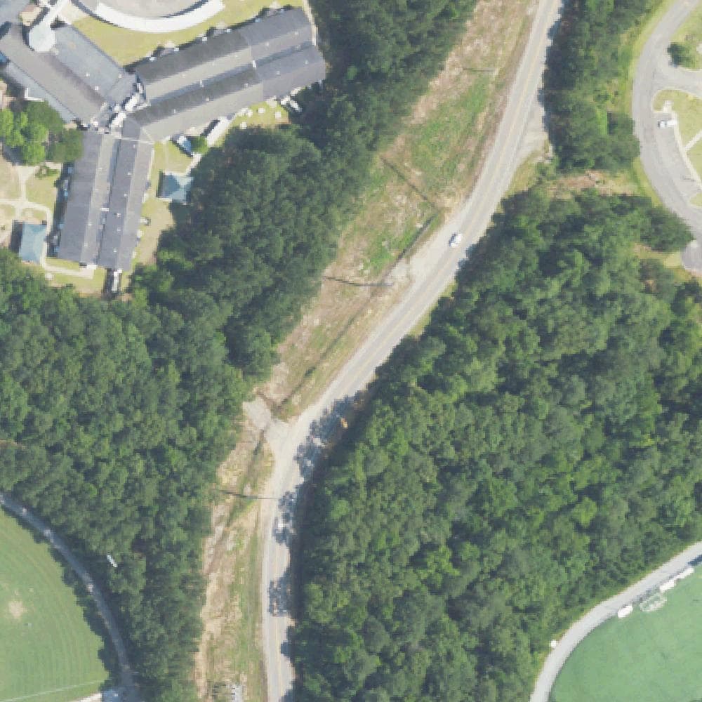 Aerial view of Sicard Hollow Athletic Complex Pickleball Courts
