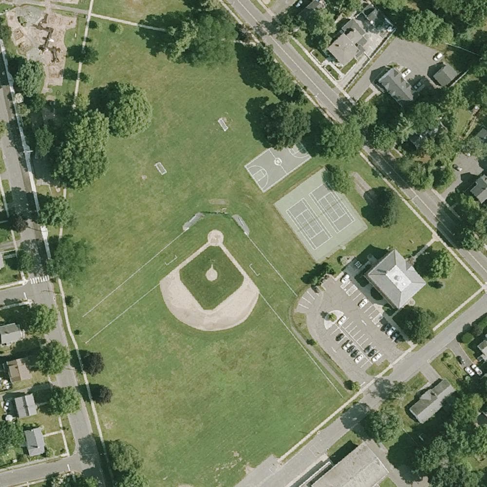 Aerial view of Standish Park
