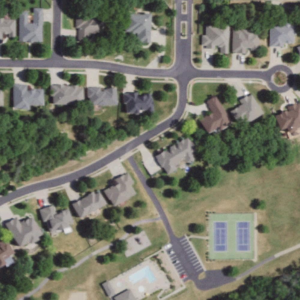 Aerial view of Stone Meadow POA Courts