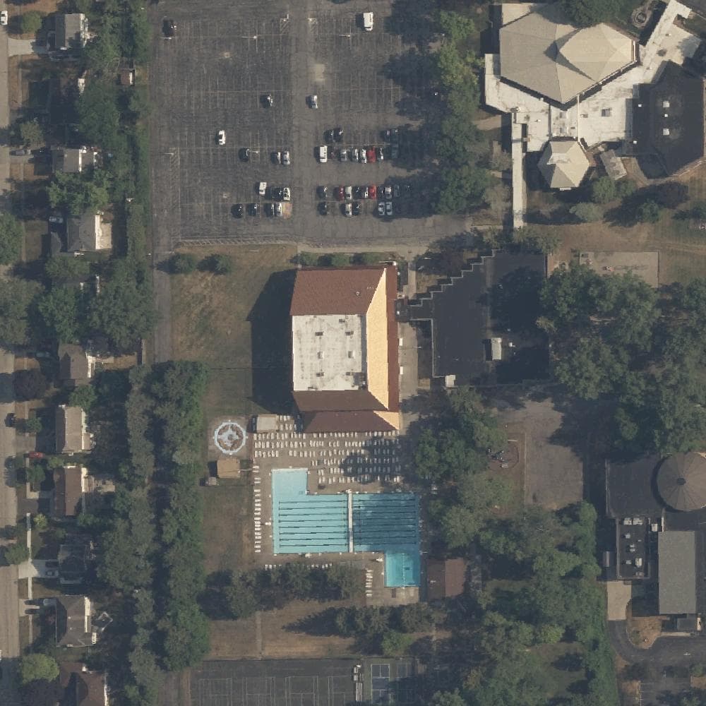 Aerial view of Sylvania YMCA/JCC