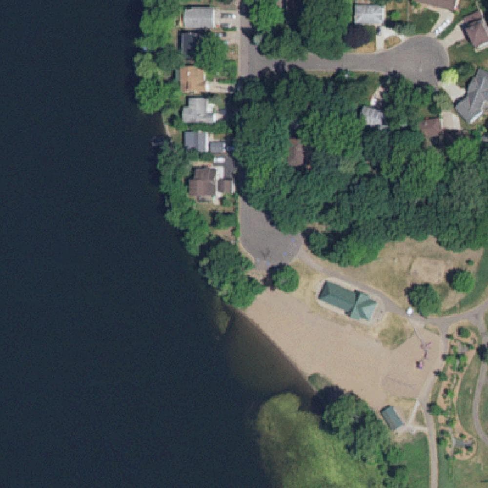 Aerial view of Tanners Lake Park