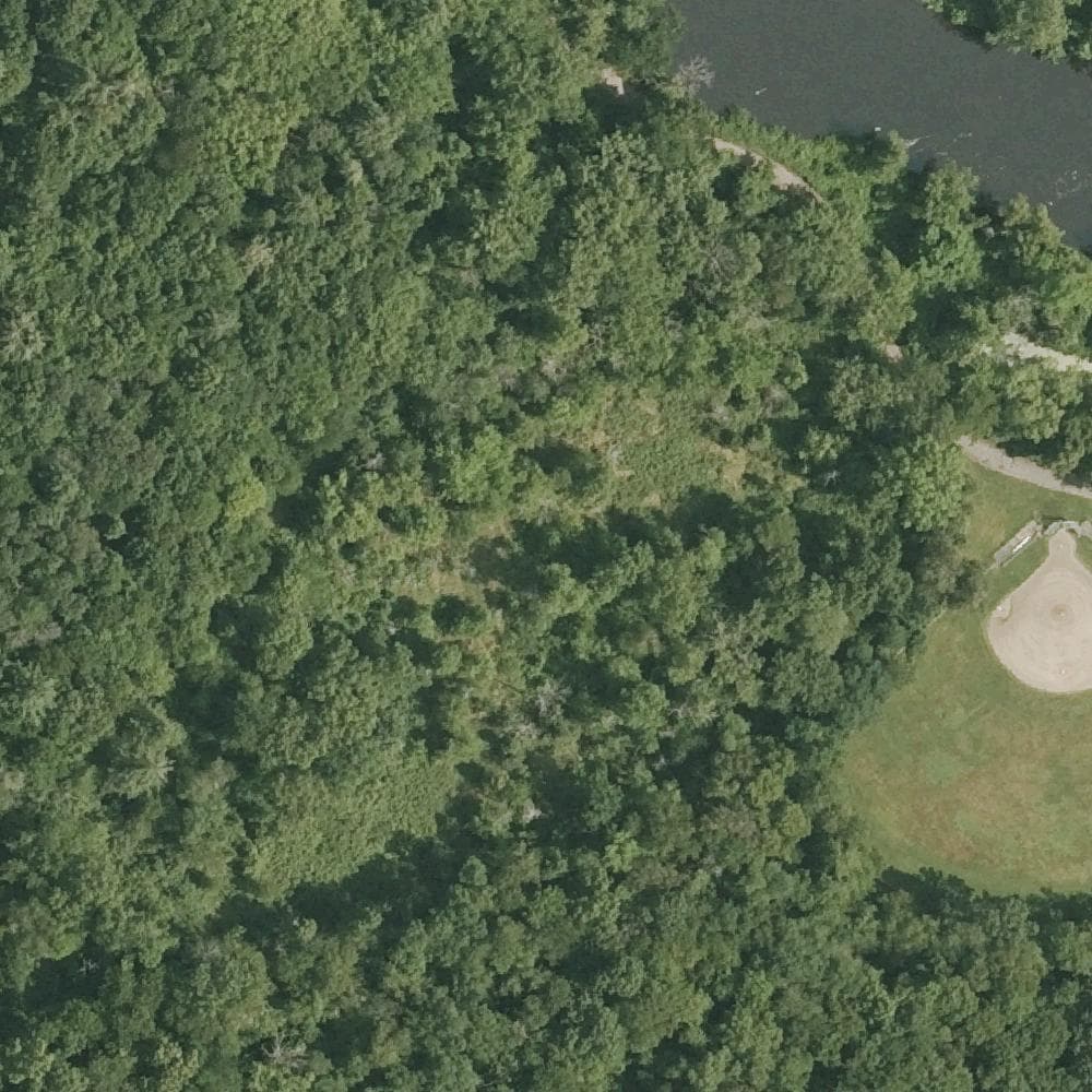 Aerial view of Tariffville Park