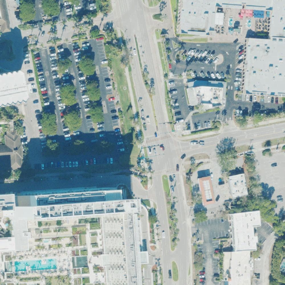 Aerial view of The Charter Club of Marco Beach