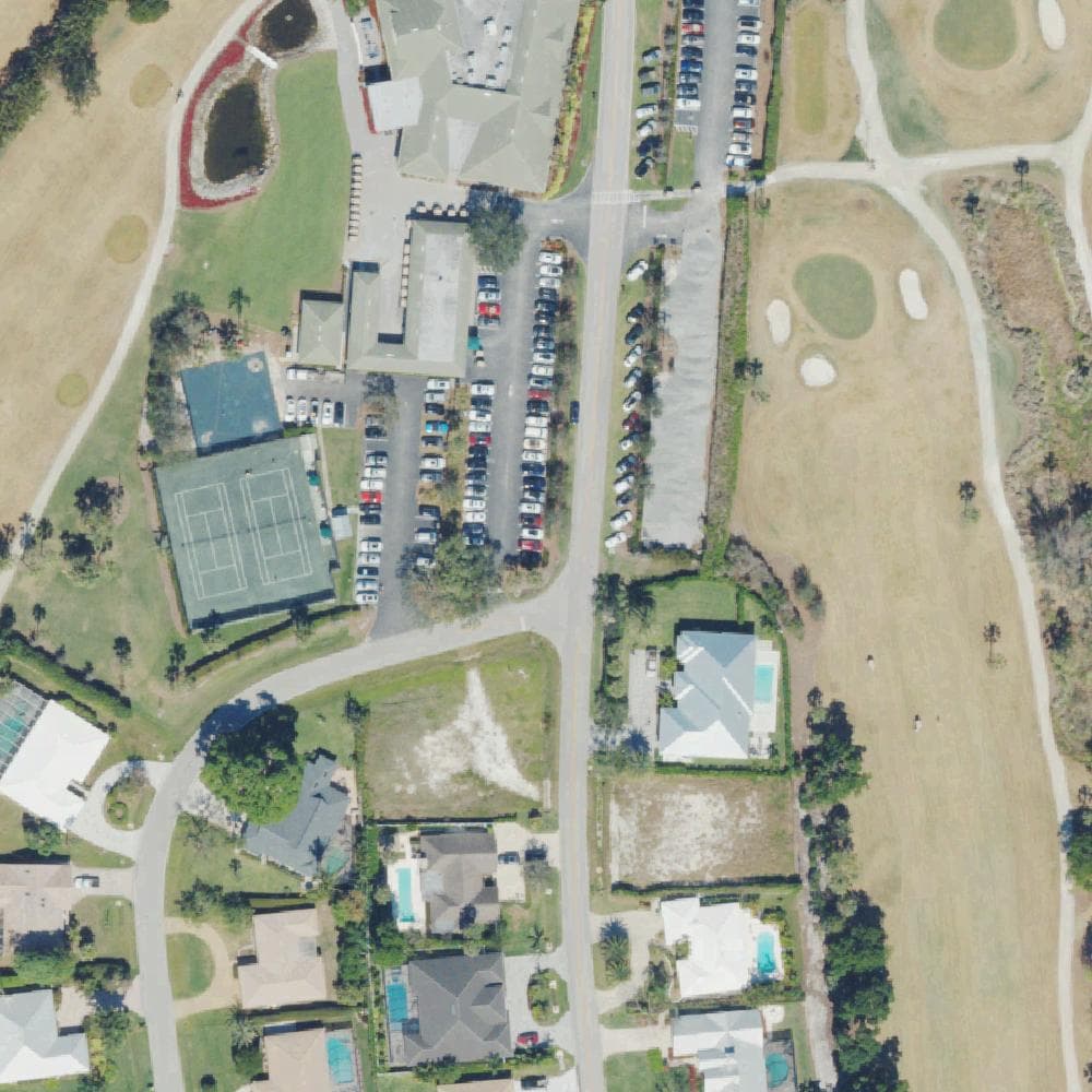 Aerial view of The Country Club of Naples