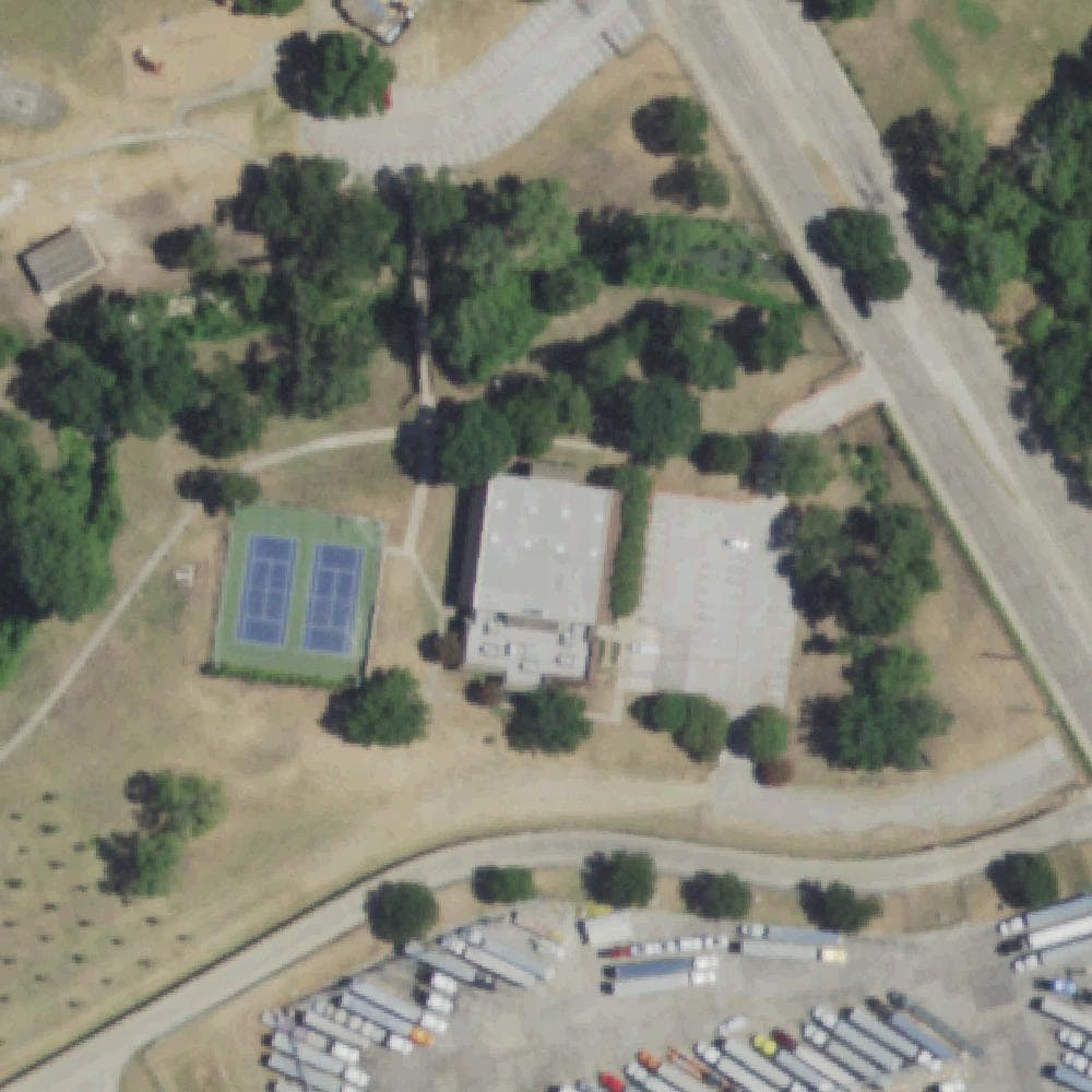 Aerial view of Tommie Allen Park