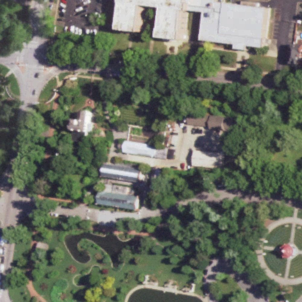 Aerial view of Tower Grove Park