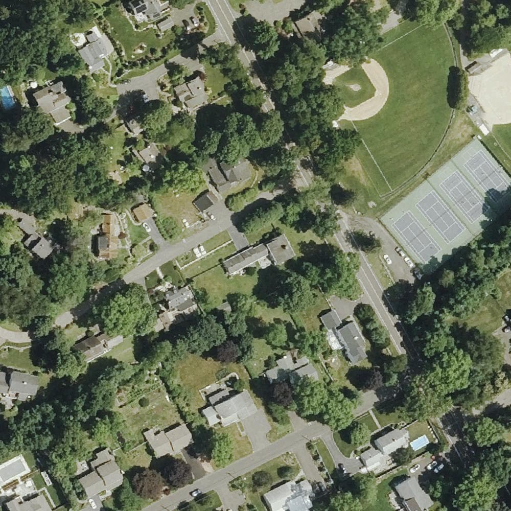 Aerial view of Town Farm Courts