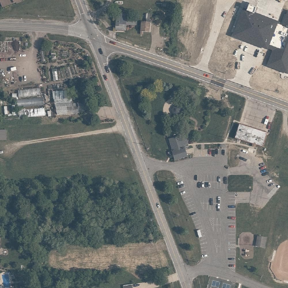 Aerial view of Town Hall Park
