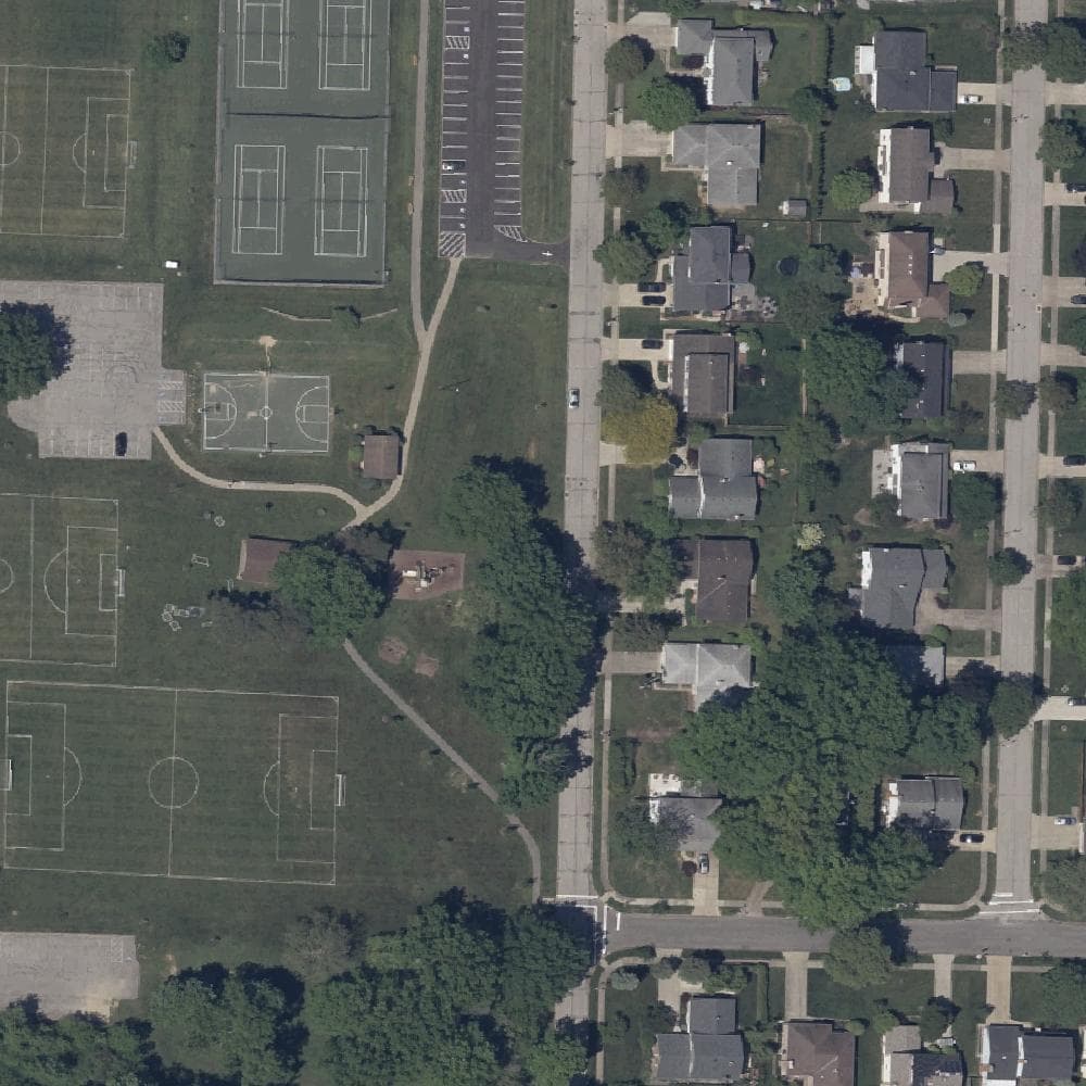 Aerial view of Tri-City Park