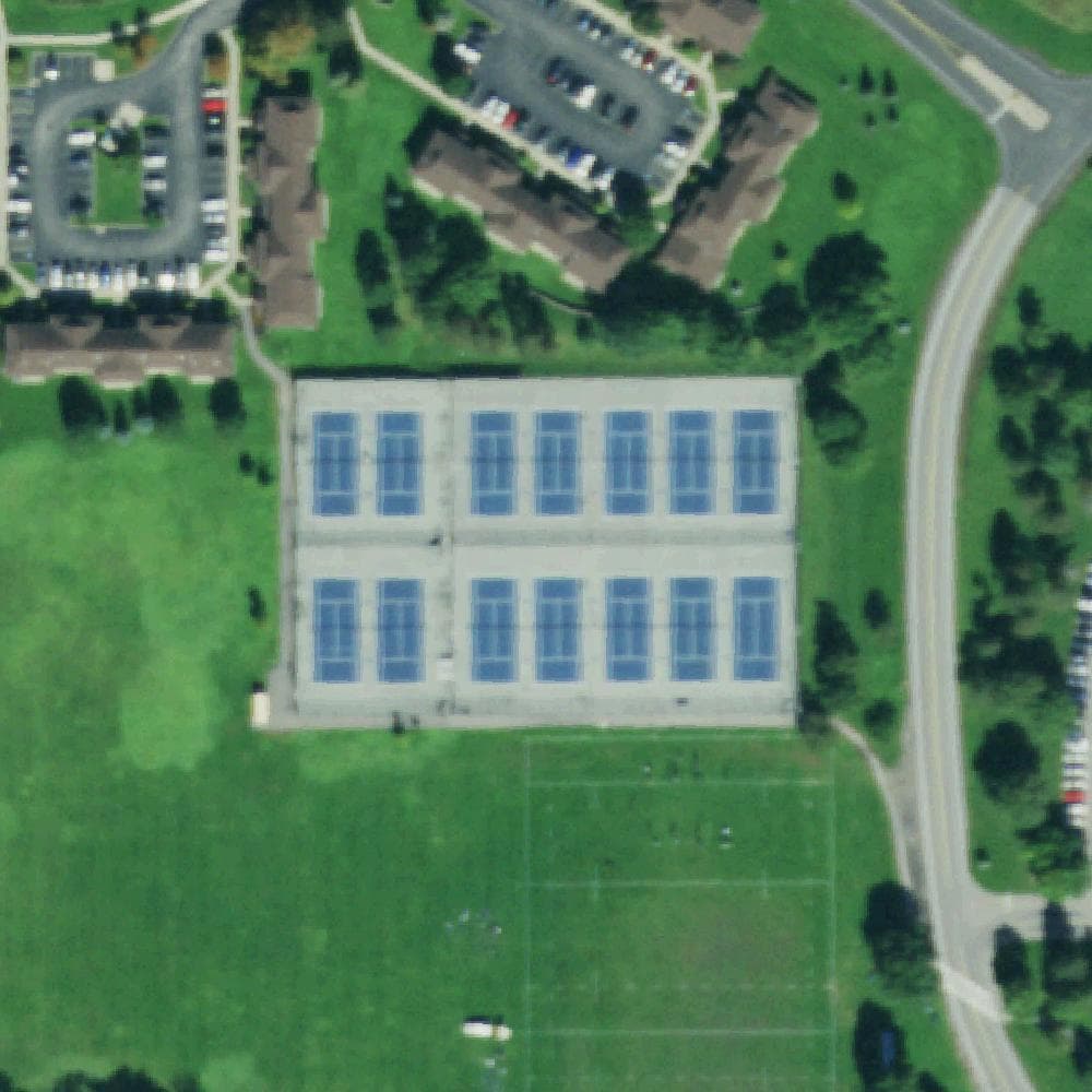 Aerial view of UB Ellicott Tennis Complex