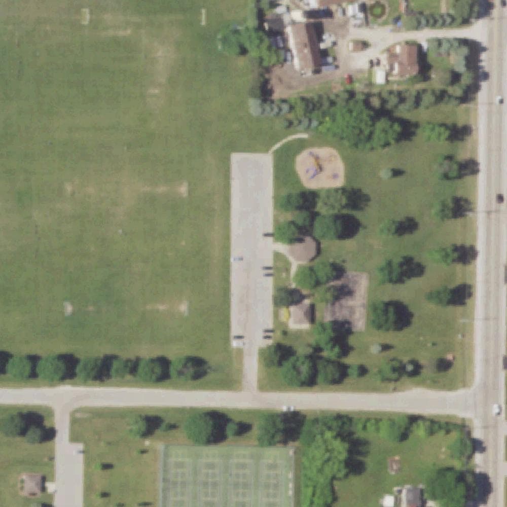 Aerial view of Valley View Park