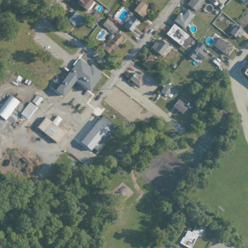 Aerial view of Veterans Central Park