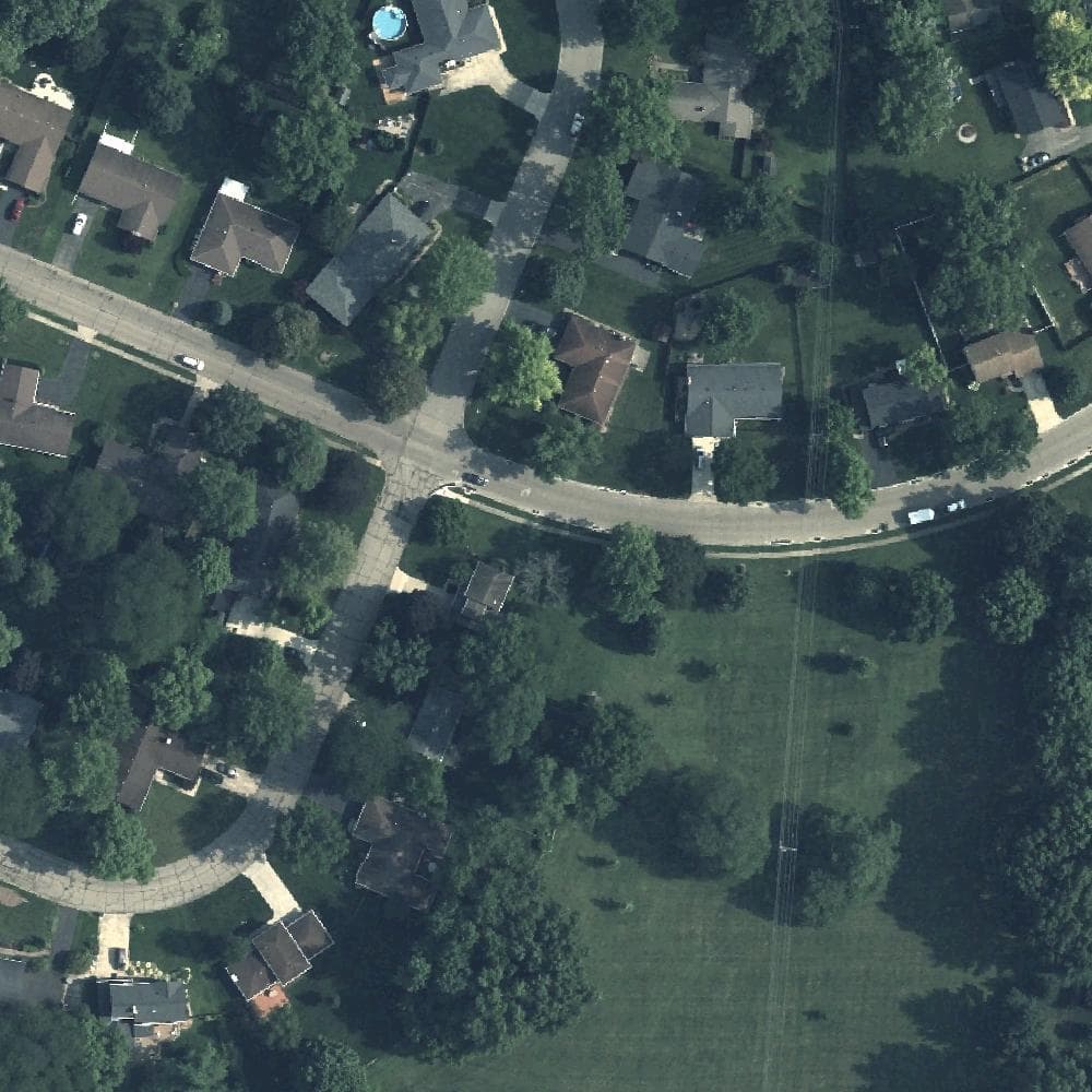 Aerial view of Village South Park