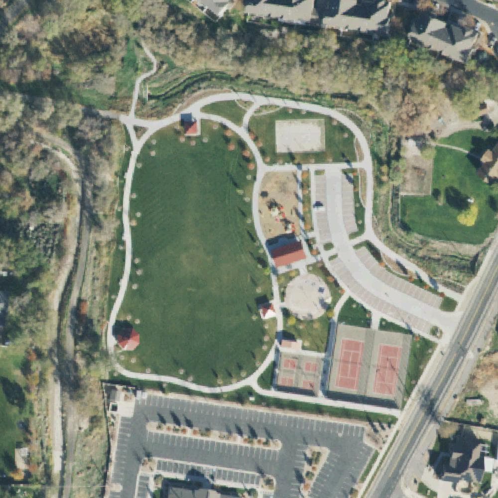 Aerial view of Vintage Park