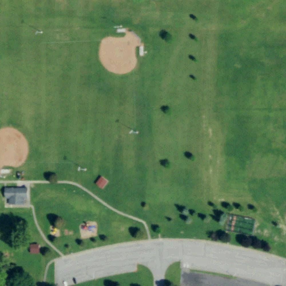 Aerial view of Volunteer Firemen’s Park