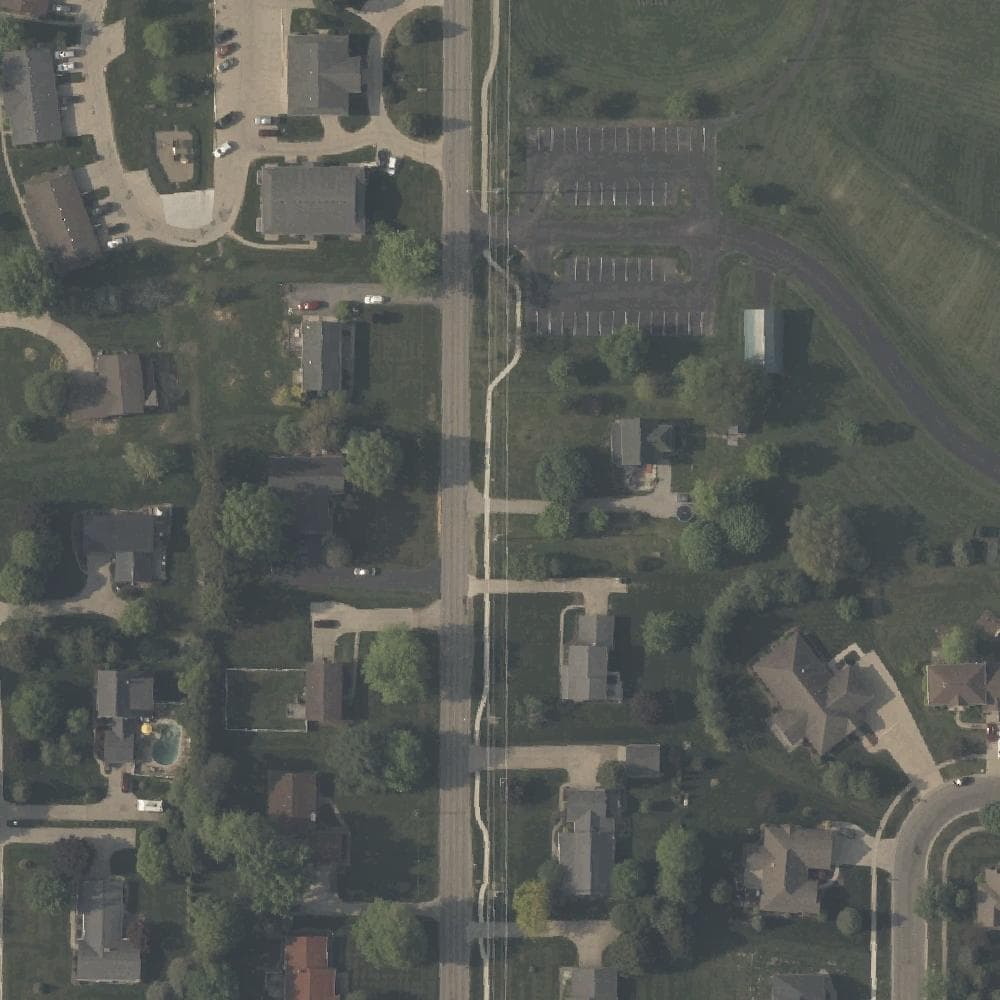 Aerial view of Wauseon Homecoming Park