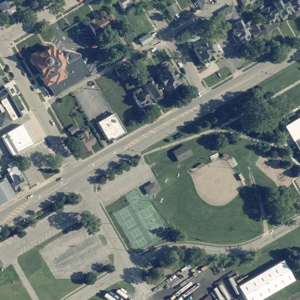 Aerial view of Weidner Park