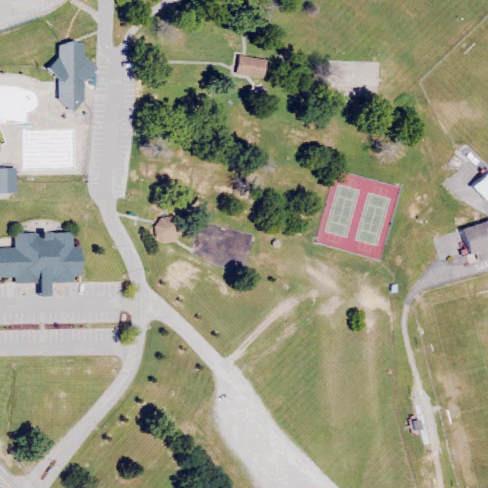 Aerial view of Wendell Moore Park